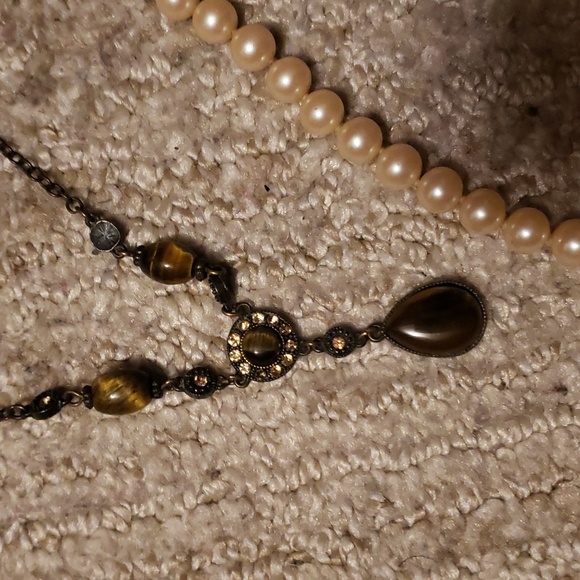 3 vintage necklaces semi precious stone - Picture 3 of 4